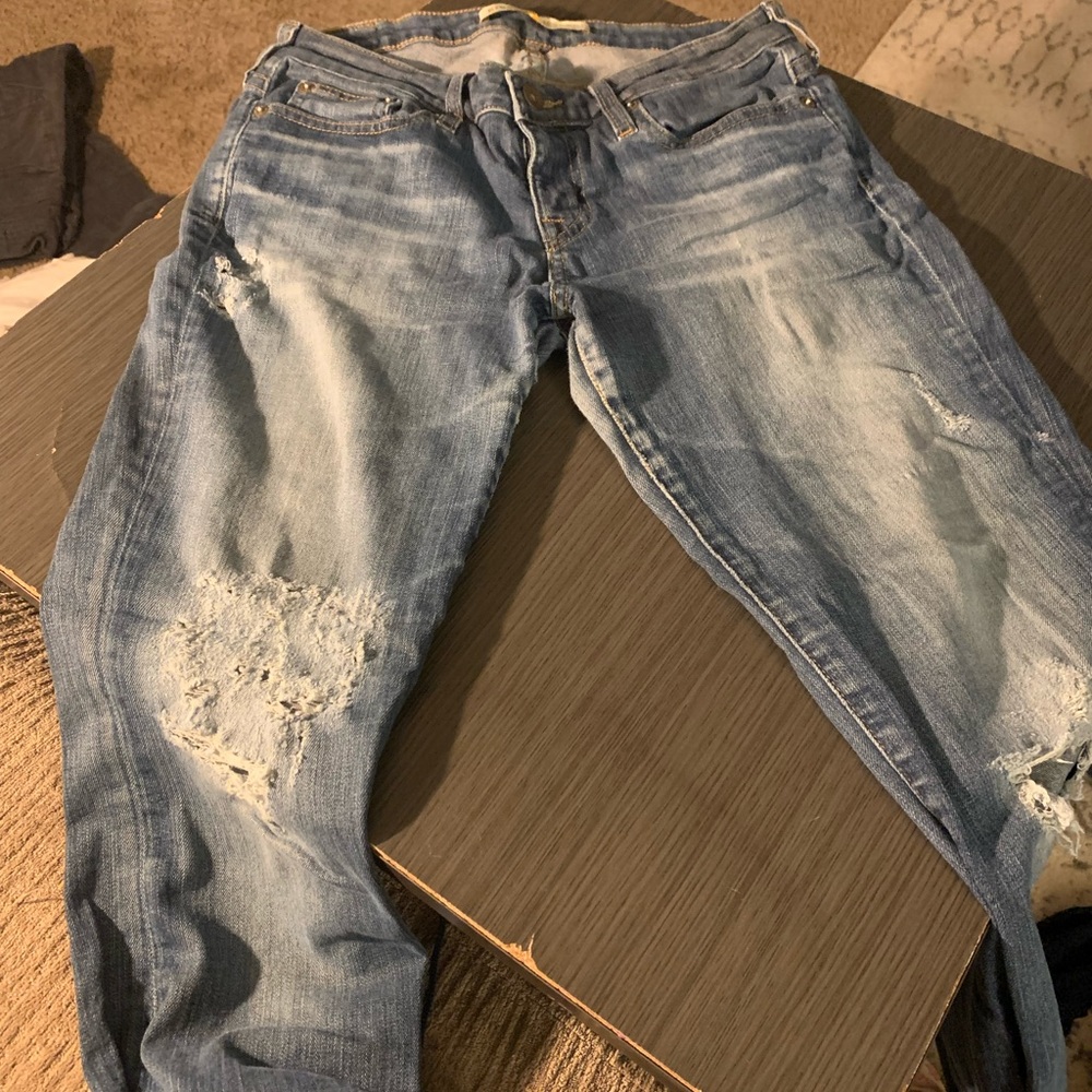 Super distressed big star jeans